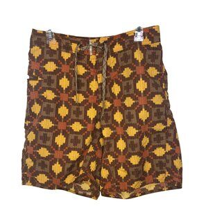 Patagonia Mens Patterned Nylon Swim Trunks Size 30 Quick Dry Swimmer Athlete